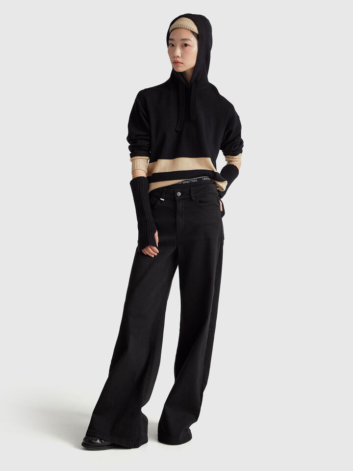 SWEATER W/HOOD Women image number 3